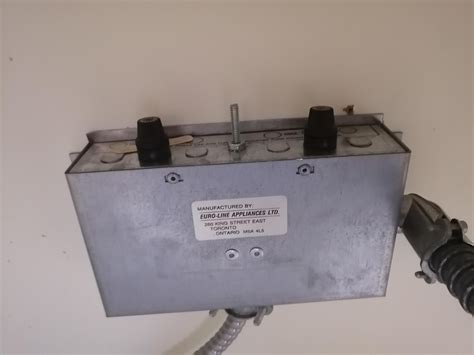 wall oven junction box removal